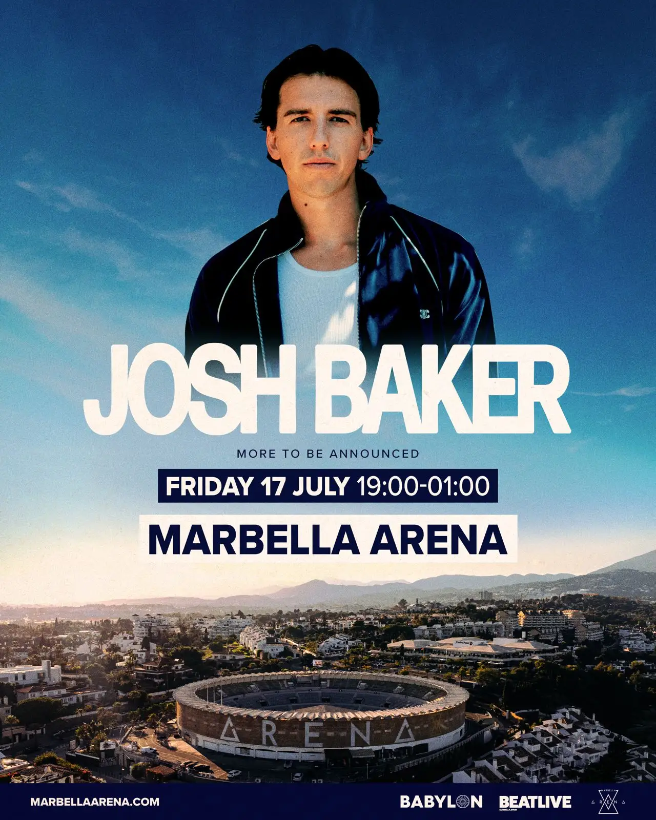 Josh Baker en Marbella Arena 2026: sesión de house y minimal en directo