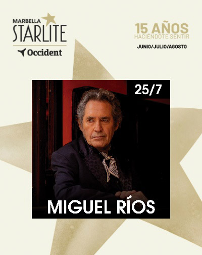 Miguel Ríos volverá a Starlite Occident con una noche de rock en Marbella