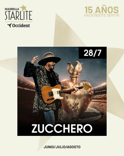 Zucchero llevará el rock blues italiano a Starlite Marbella el 28 de julio