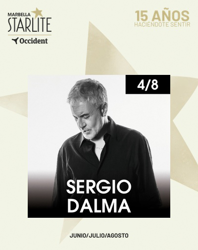 Sergio Dalma actuará en Starlite Occident Marbella con una noche de grandes baladas