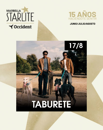Taburete regresa a Starlite Marbella con su nueva etapa musical