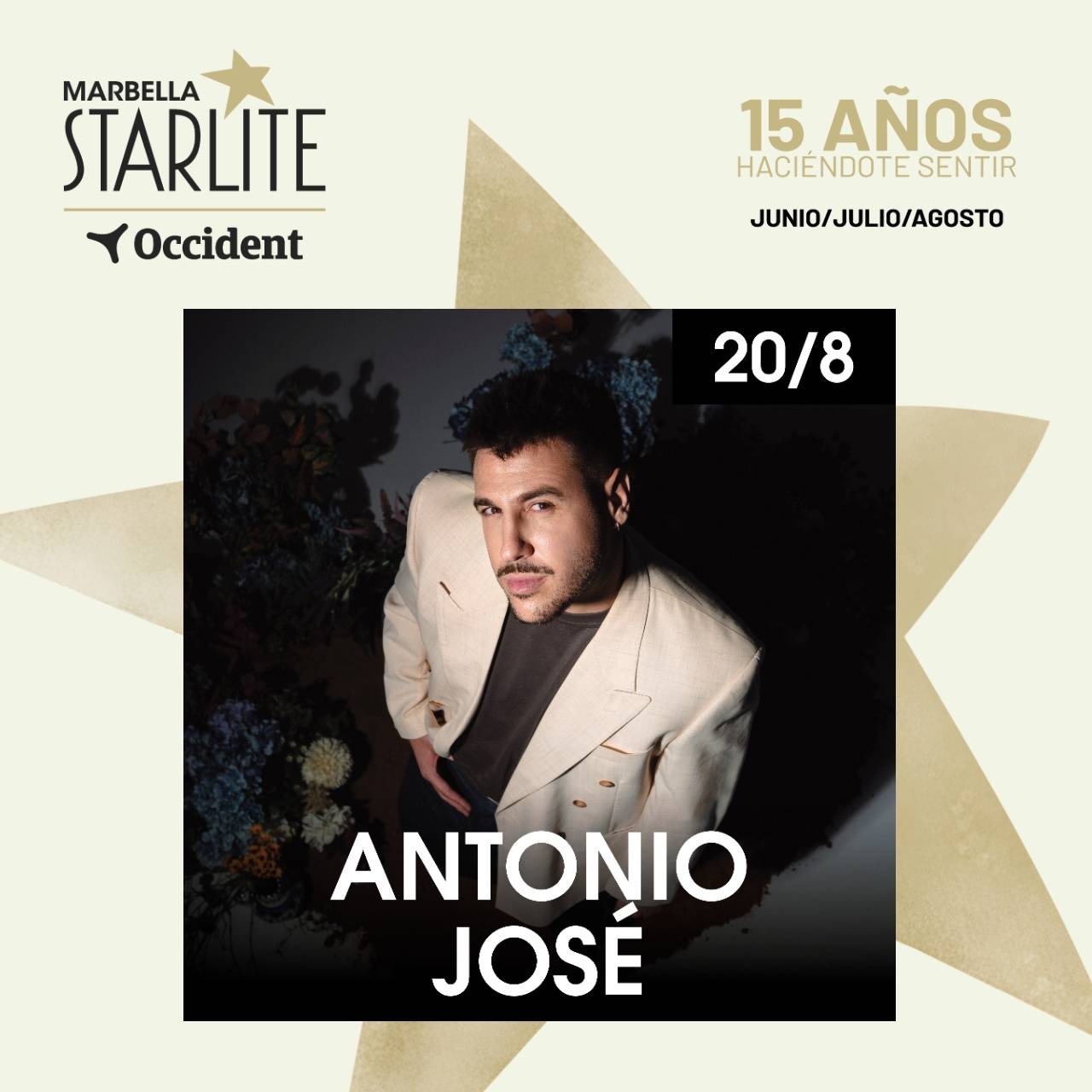 Antonio José regresa a Starlite Marbella con su nuevo disco ‘Luz’