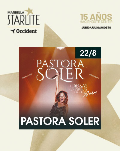 Pastora Soler debutará en Starlite Marbella con un recorrido por 30 años de carrera