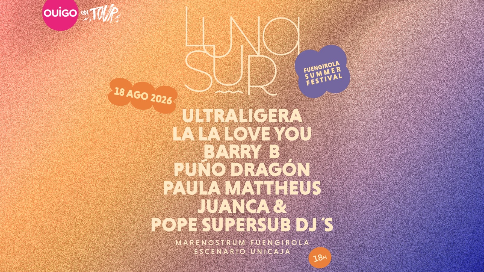 Luna Sur Tardeo en Marenostrum Fuengirola 2026