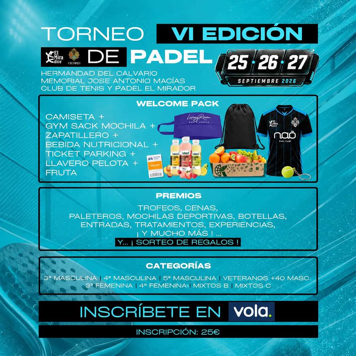 6th Calvario Brotherhood Padel Tournament – José Antonio Macías Memorial in Marbella