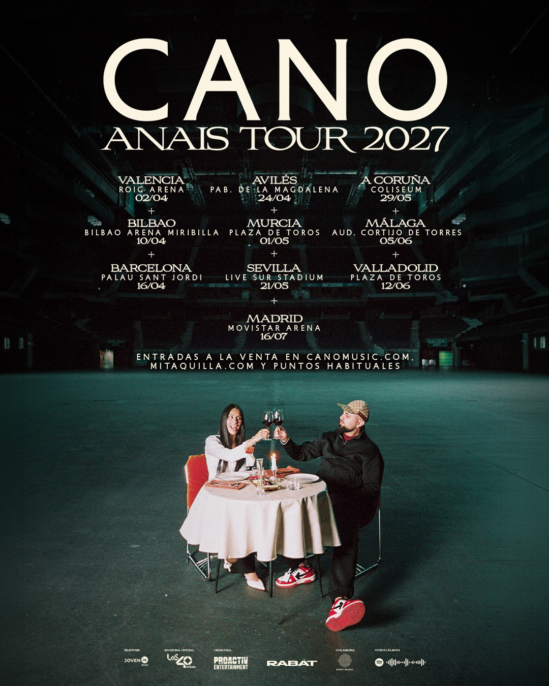 Cano – ANAIS TOUR 2027 in Málaga