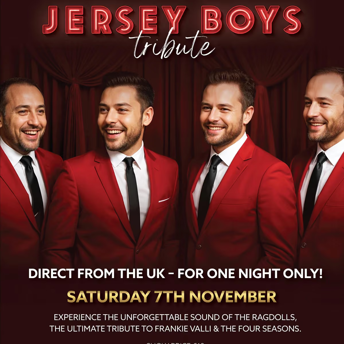 Jersey Boys Tribute with The Ragdolls