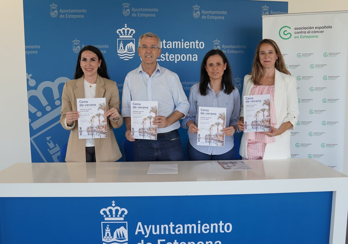 Presentada la primera Cena de Verano solidaria de la Asociación Española contra el Cáncer en Estepona