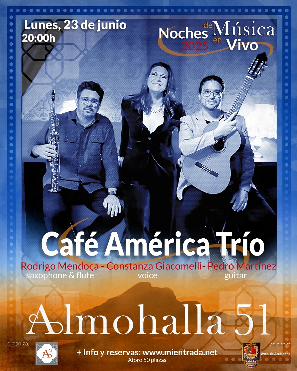 NOCHES DE MÚSICA EN VIVO – CAFÉ AMÉRICA TRÍO