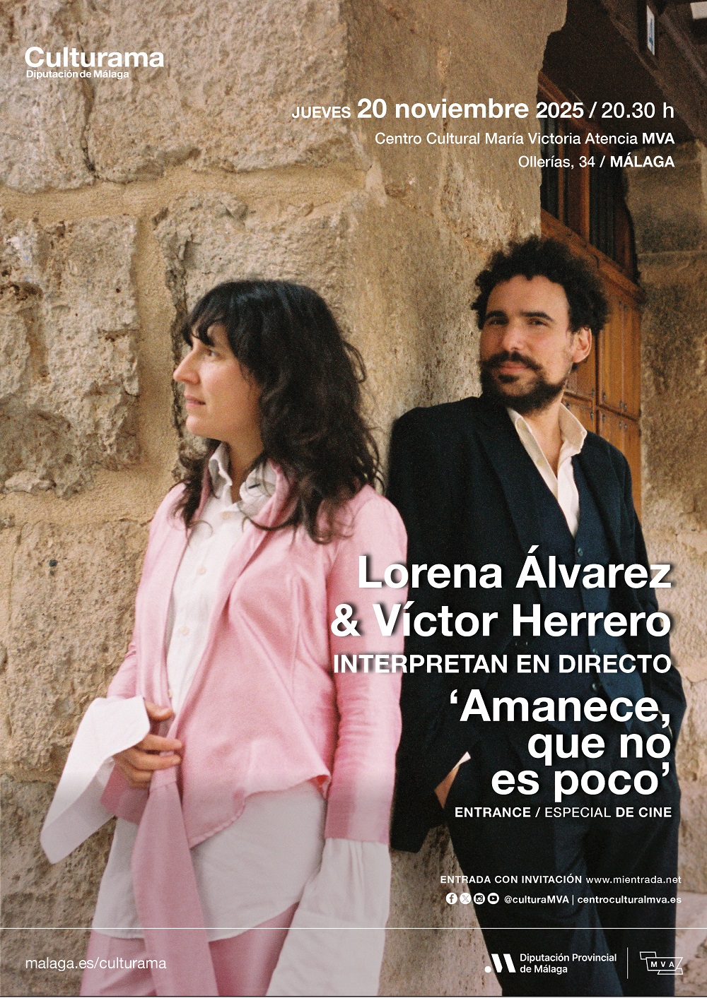 LORENA ÁLVAREZ Y VÍCTOR HERRERO INTERPRETAN AMANECE QUE NO ES POCO