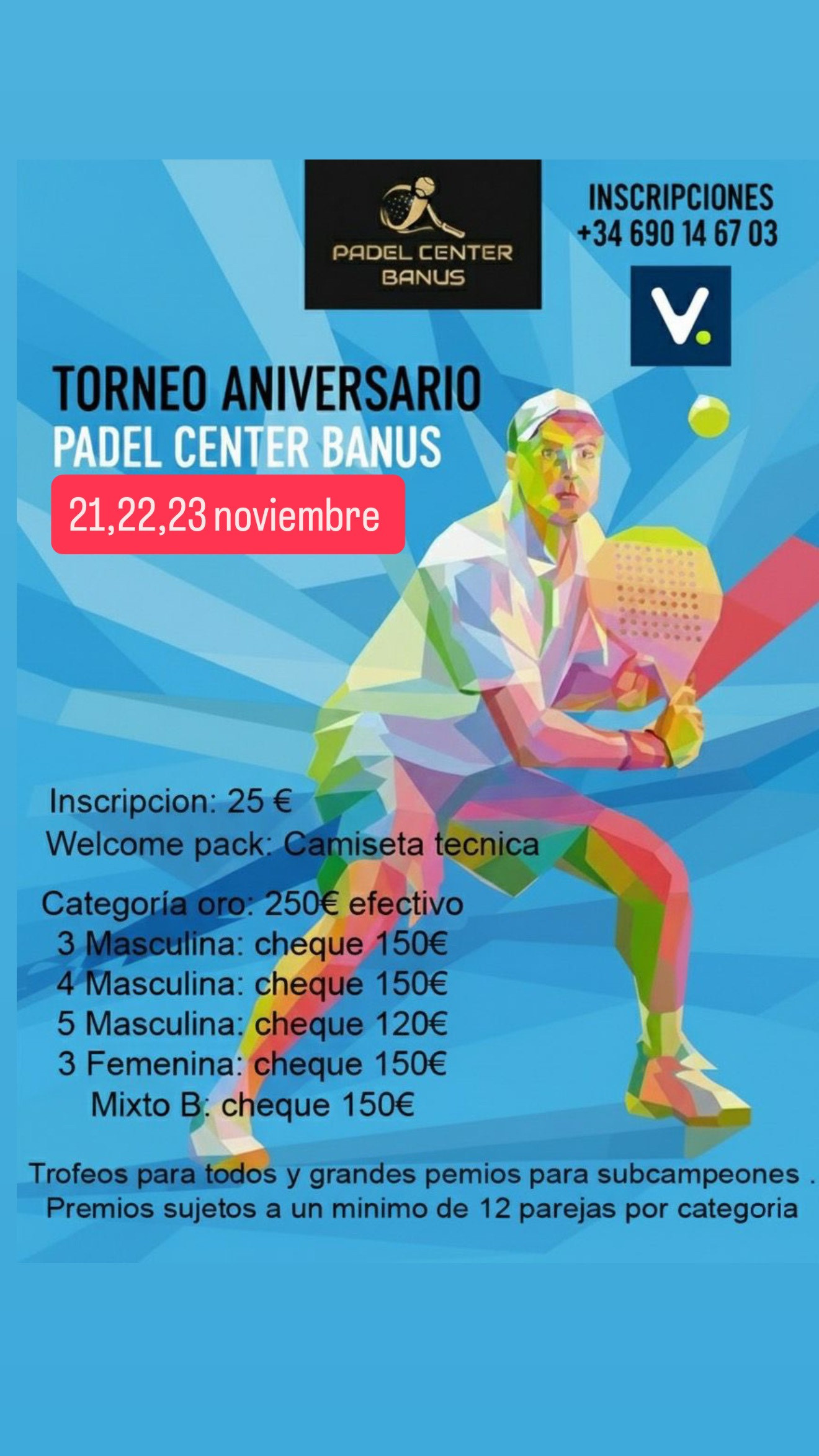 ANIVERSARIO PADEL CENTER BANUS