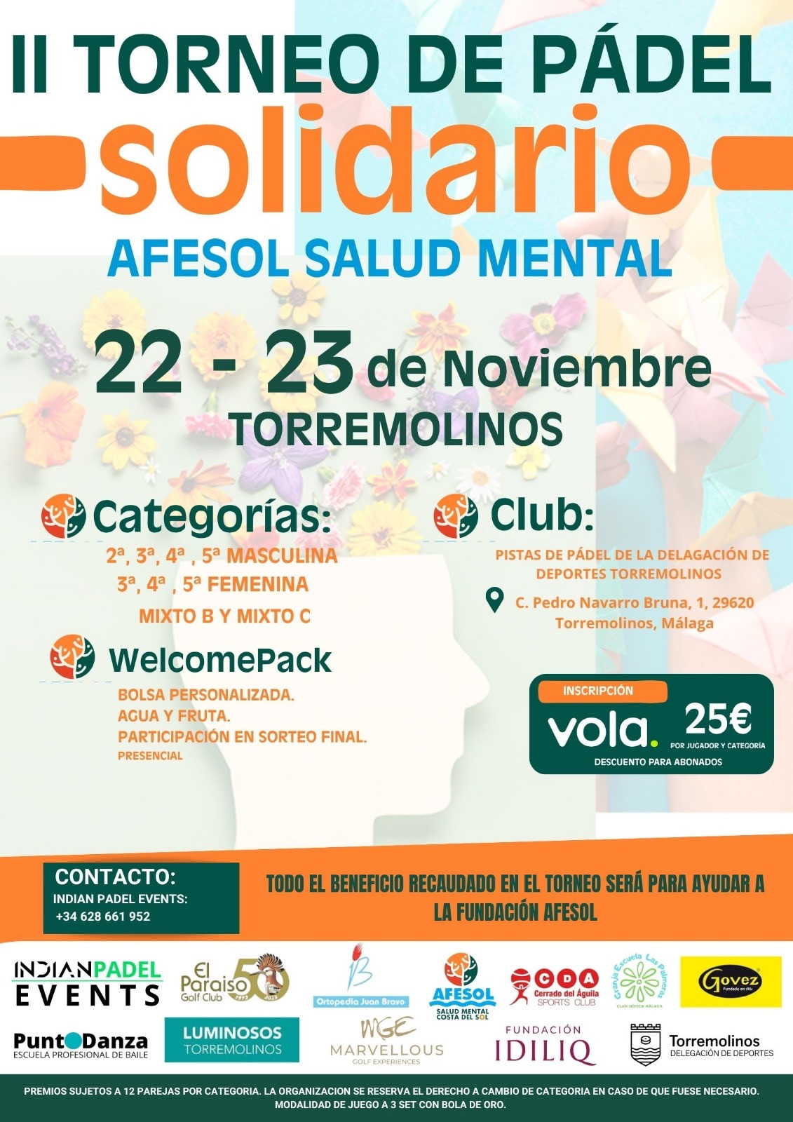 II TORNEO SOLIDARIO POR LA SALUDO MENTAL AFESOL
