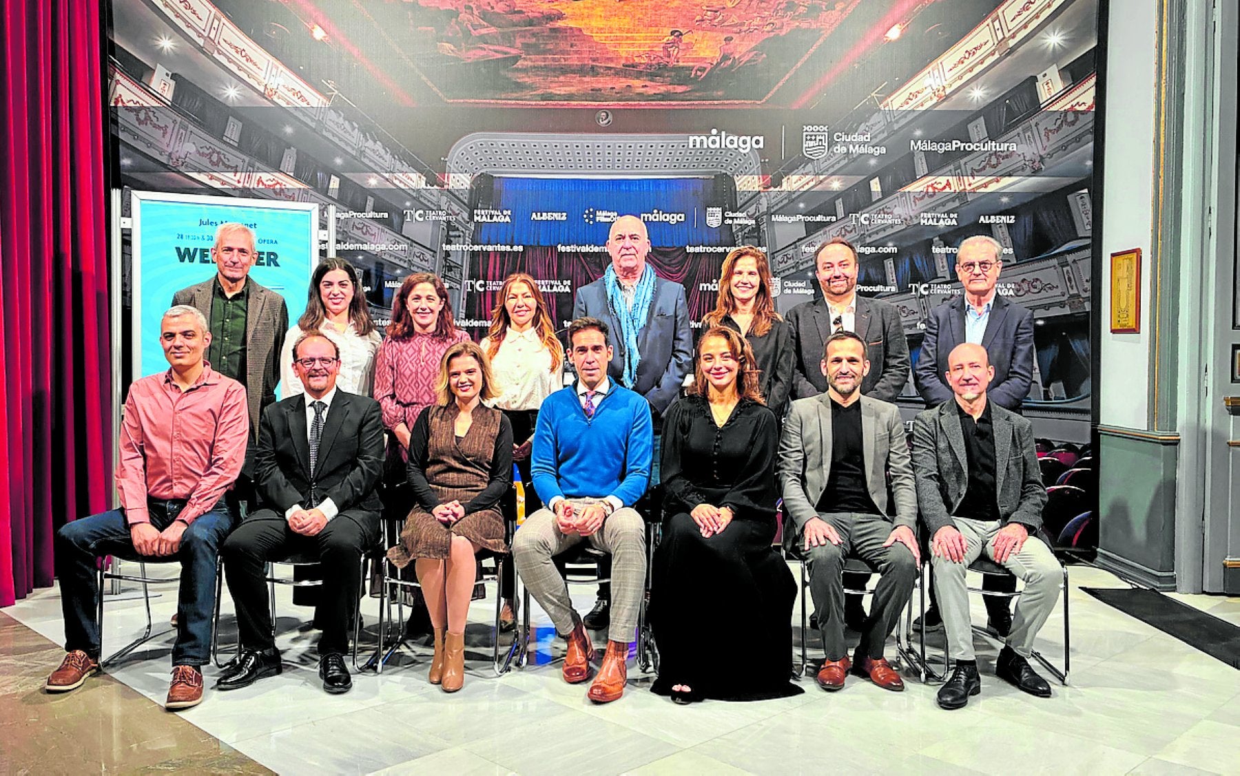 La ópera 'Werther' alza el telón en el Teatro Cervantes con Ismael Jordi y Rihab Chaieb