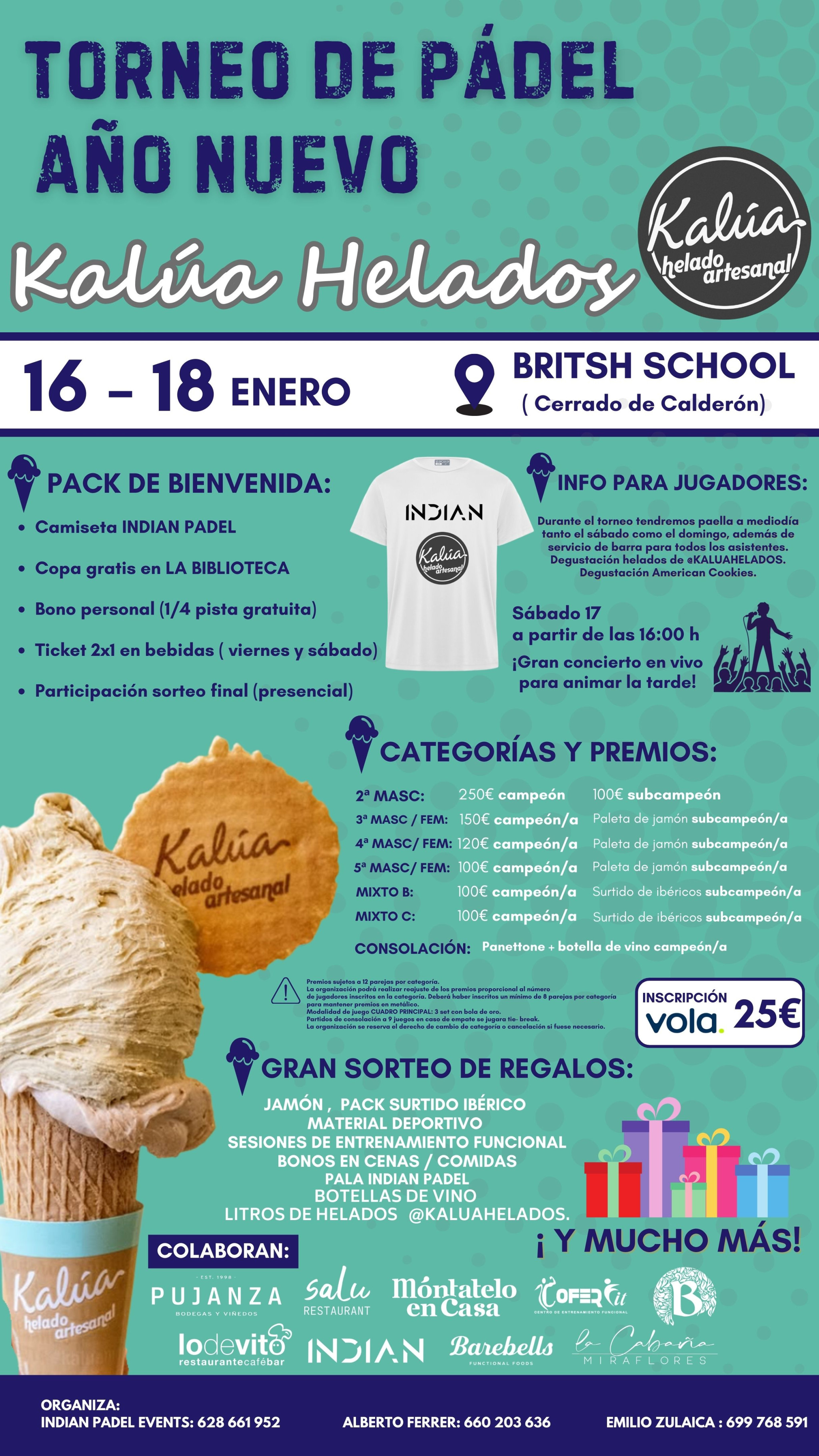 I TORNEO DE PADEL AÑO NUEVO KALUA HELADOS