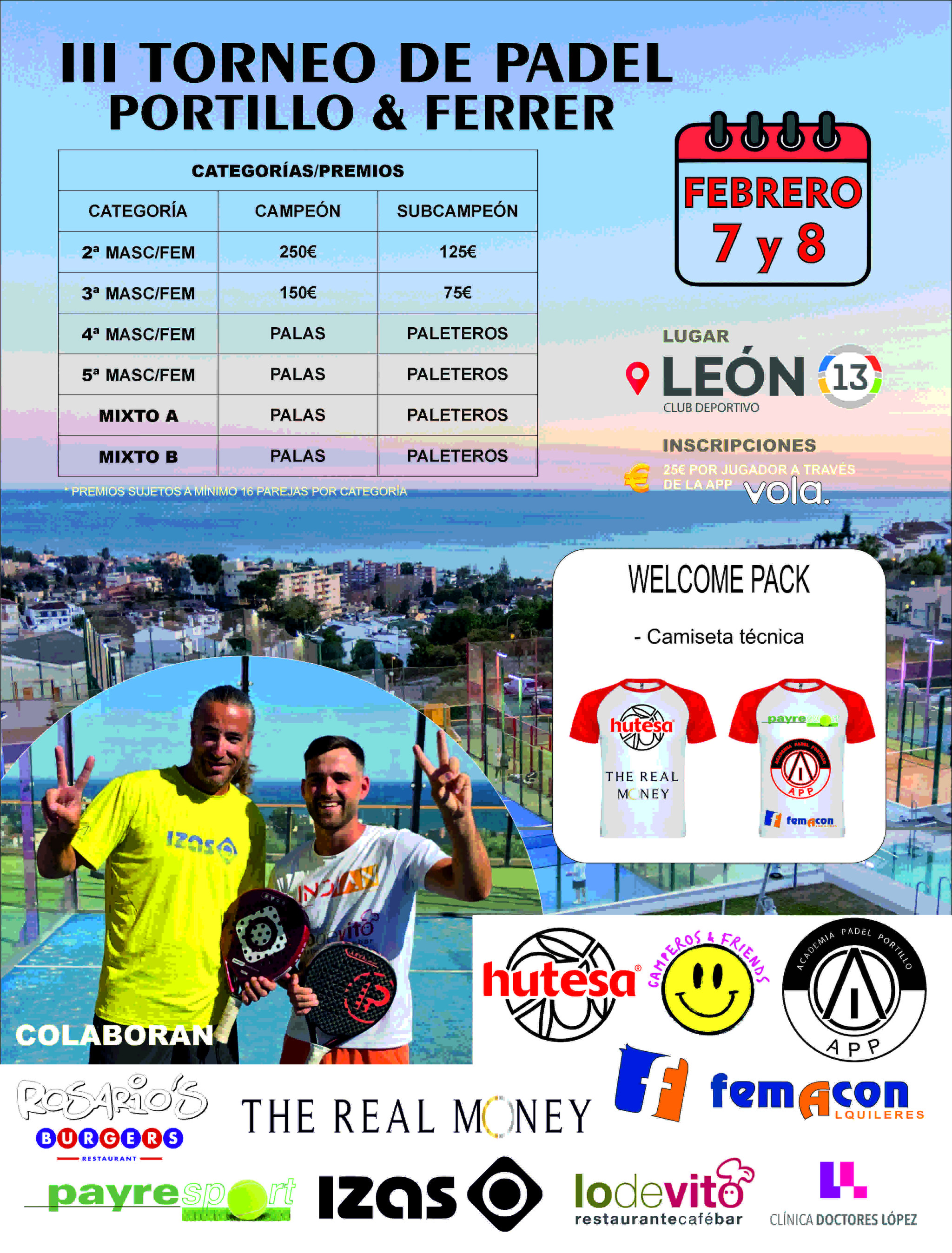 III TORNEO DE PADEL PORTILLO & FERRER
