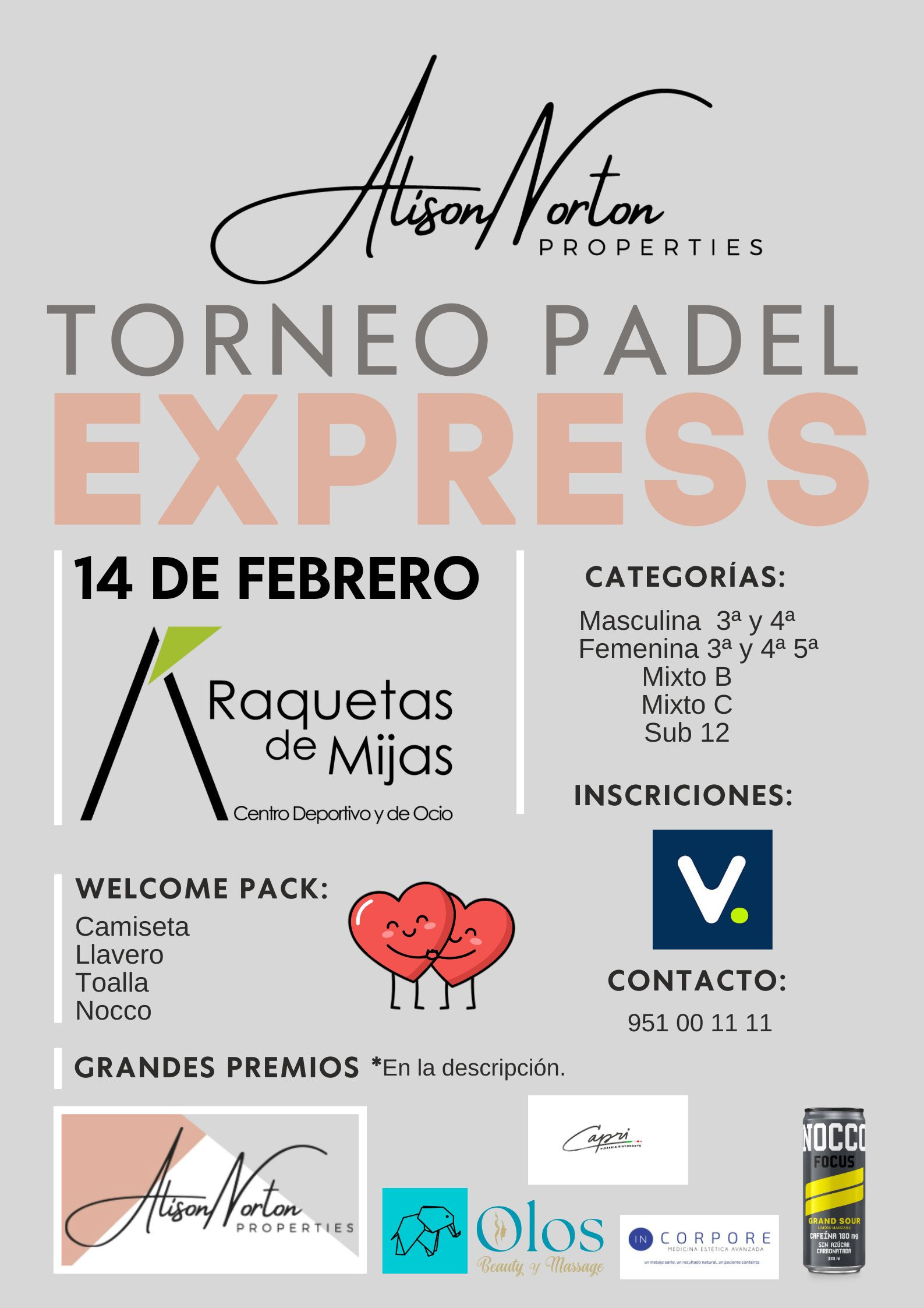 TORNEO EXPRES ALISON NORTON PROPERTIES RAQUETAS DE MIJAS
