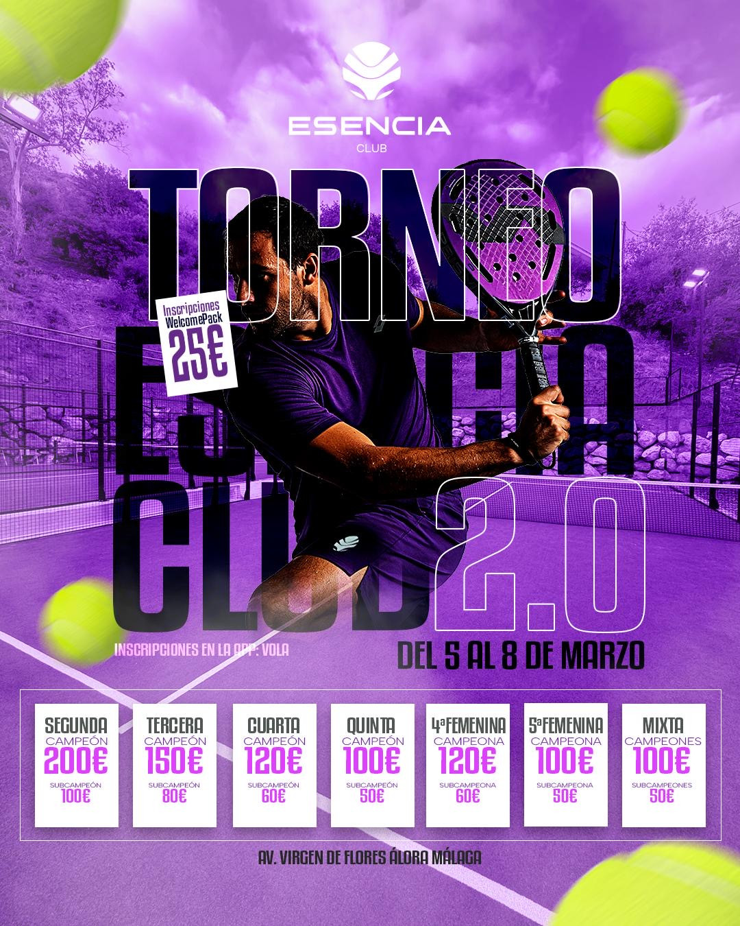 TORNEO ESENCIA PADEL CLUB 2.0