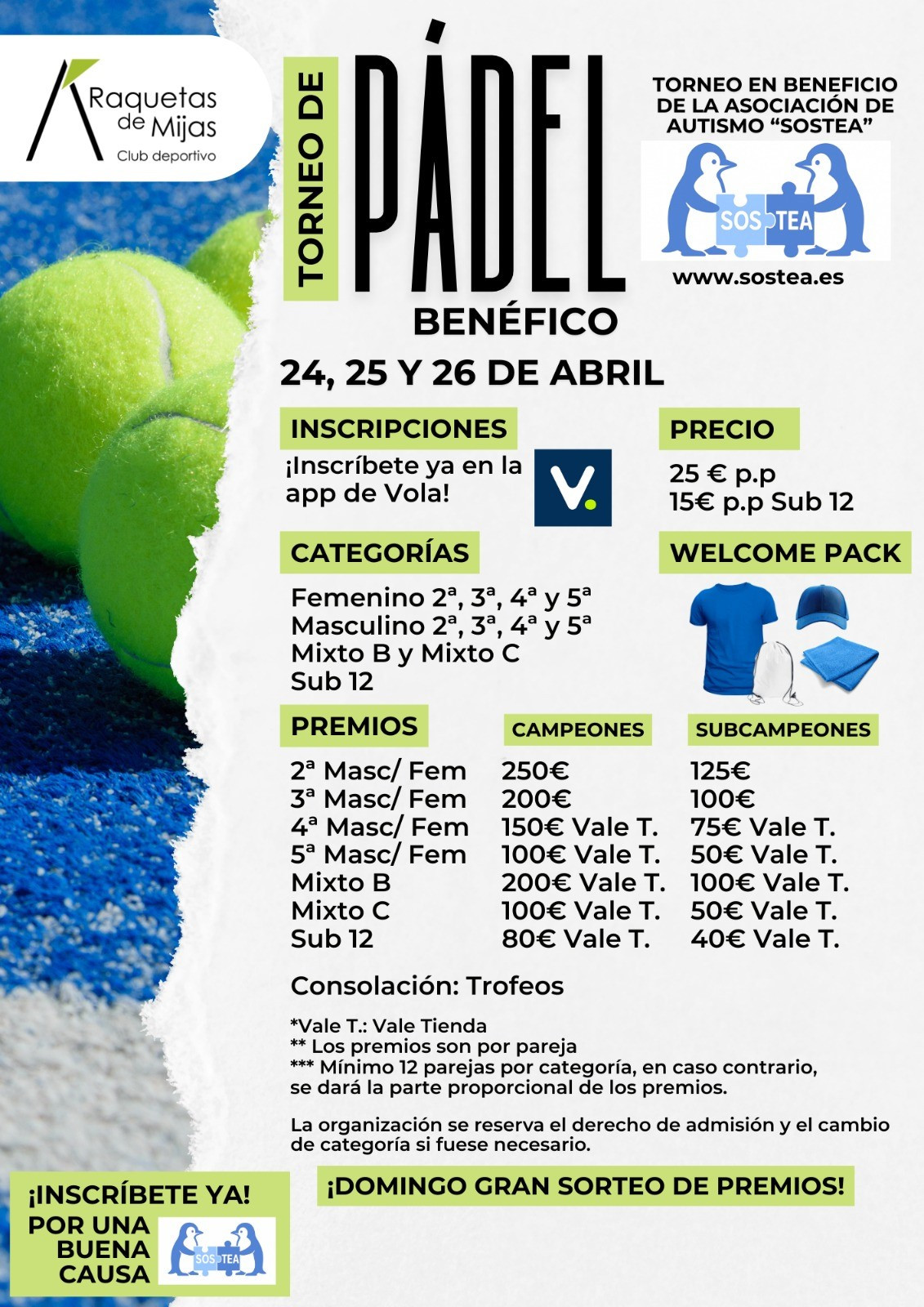 SOS TEA AUTISMO TORNEO BENÉFICO RAQUETAS DE MIJAS