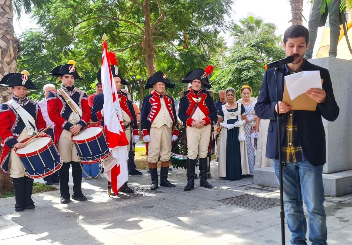 Los descendientes de Reding visitan Málaga por primera vez