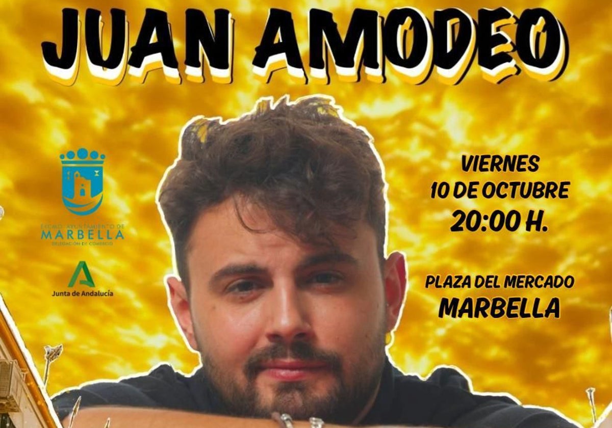 Las entradas para el espectáculo del humorista Amodeo en Marbella pueden retirarse desde este sábado