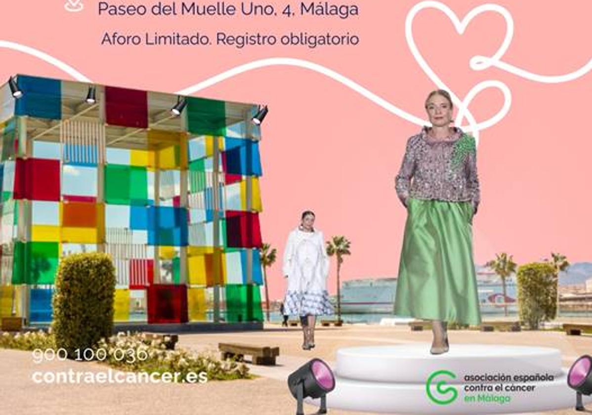 Una veintena de pacientes malagueñas, modelos por un día en la Pasarela contra el cáncer de mama