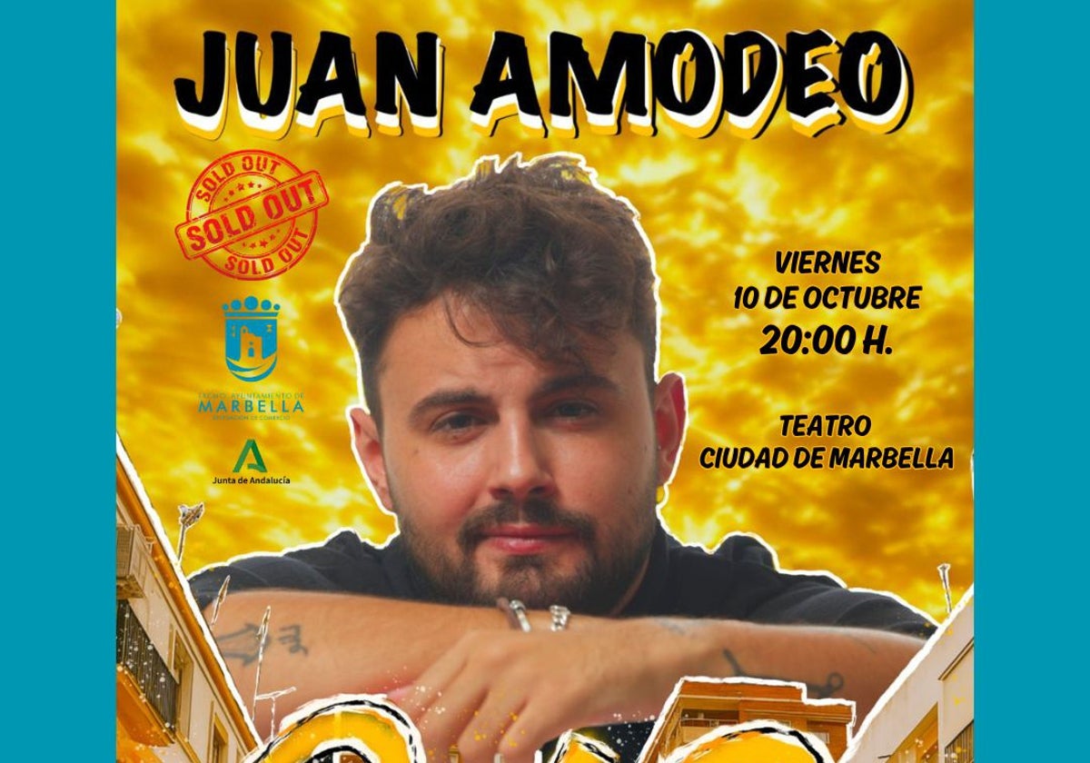 El espectáculo de Juan Amodeo cambia de ubicación al Teatro Ciudad de Marbella