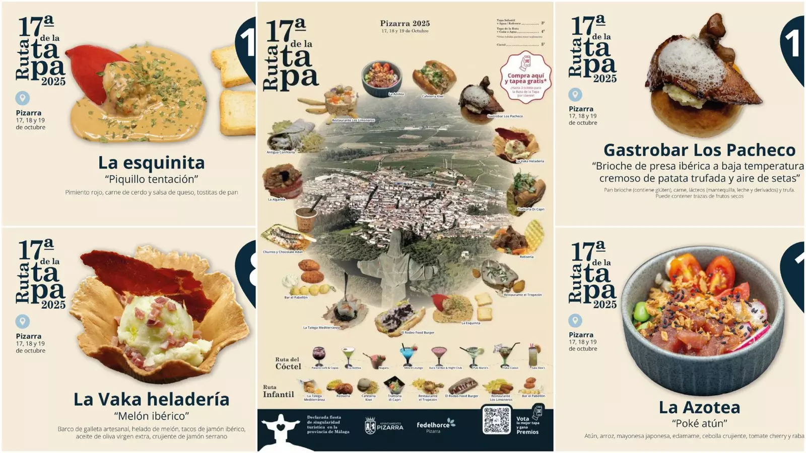 Tapas, cócteles y premios: vuelve la Ruta de la Tapa más sabrosa de Málaga este fin de semana a Pizarra