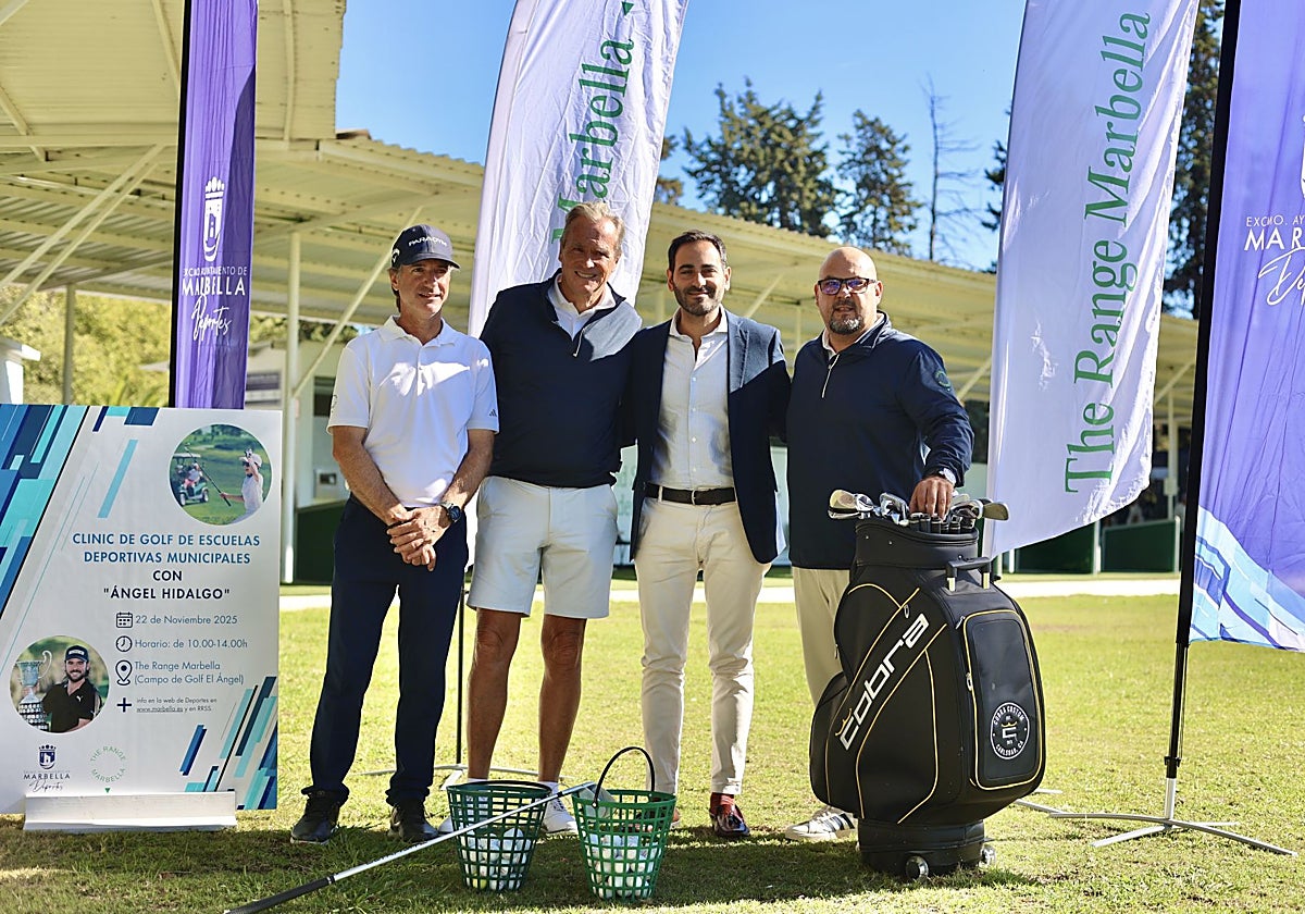 La escuela municipal de golf en El Ángel organiza un clinic dirigido por el golfista local Ángel Hidalgo