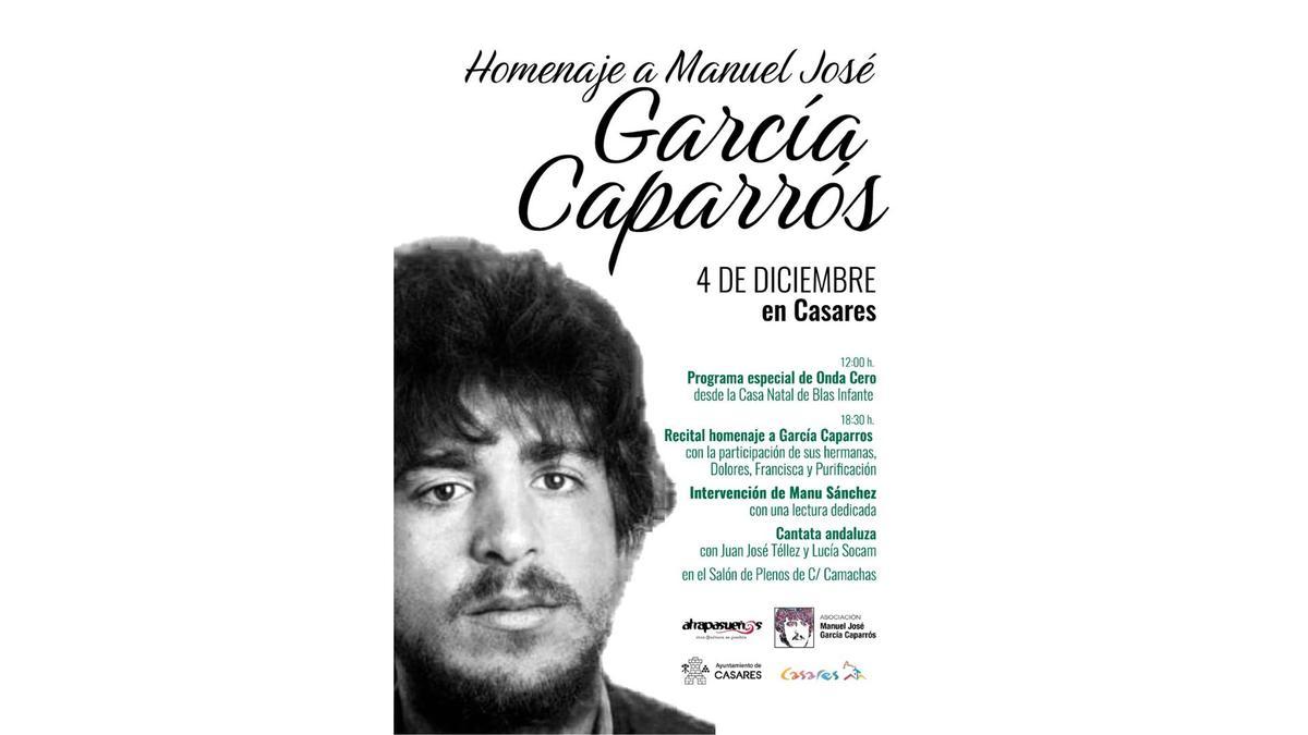 Casares rinde homenaje a Manuel José García Caparrós con una jornada de memoria este 4 de diciembre