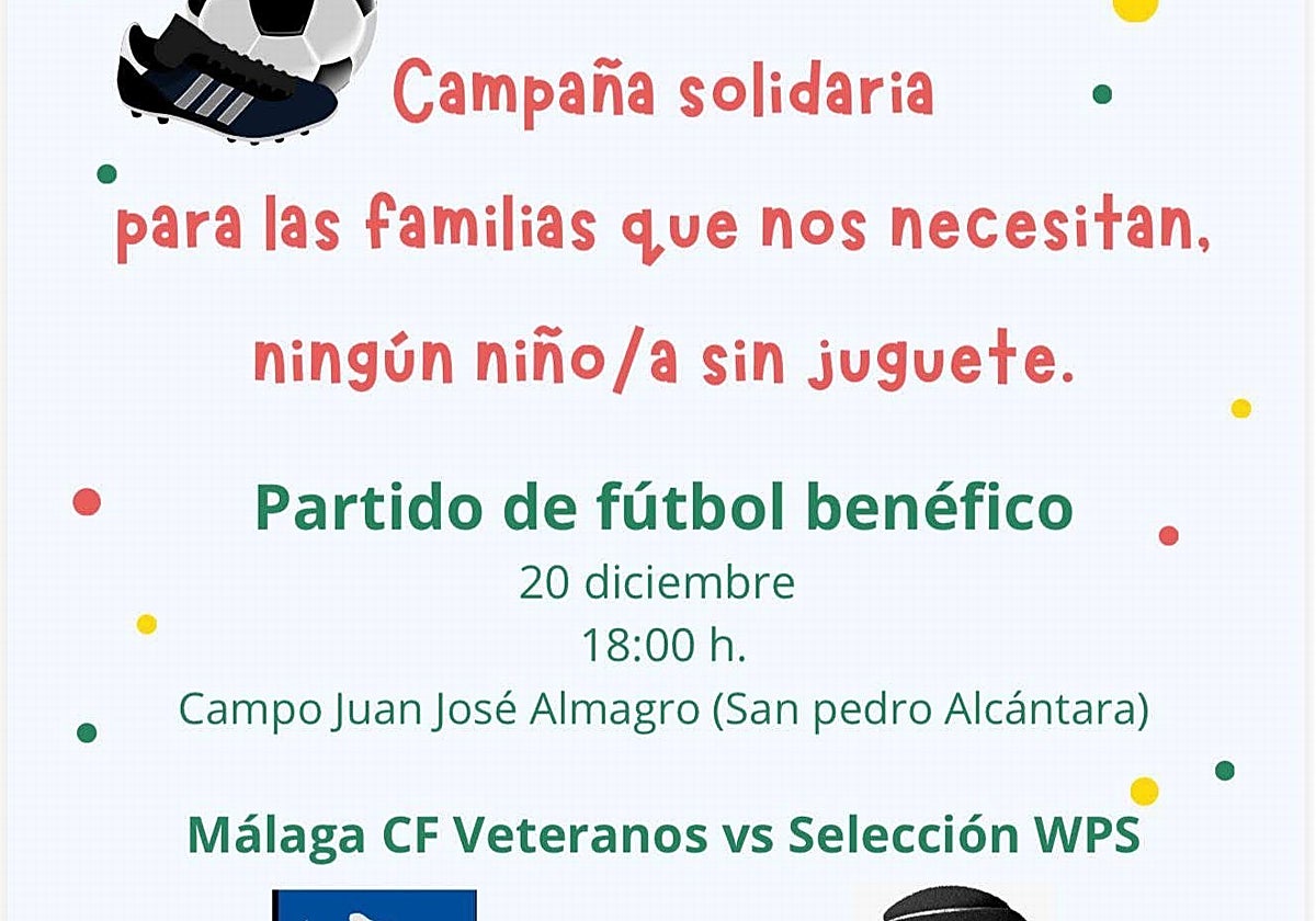 Marbella impulsa junto a Rotary Club San Pedro una campaña de recogida de juguetes con un partido de fútbol benéfico