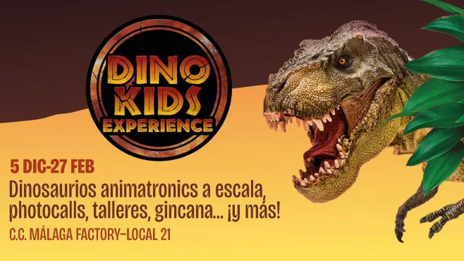 Dinosaurios gigantes y un mundo de fantasía ideal para niños en Málaga: este parque aventura estará hasta febrero