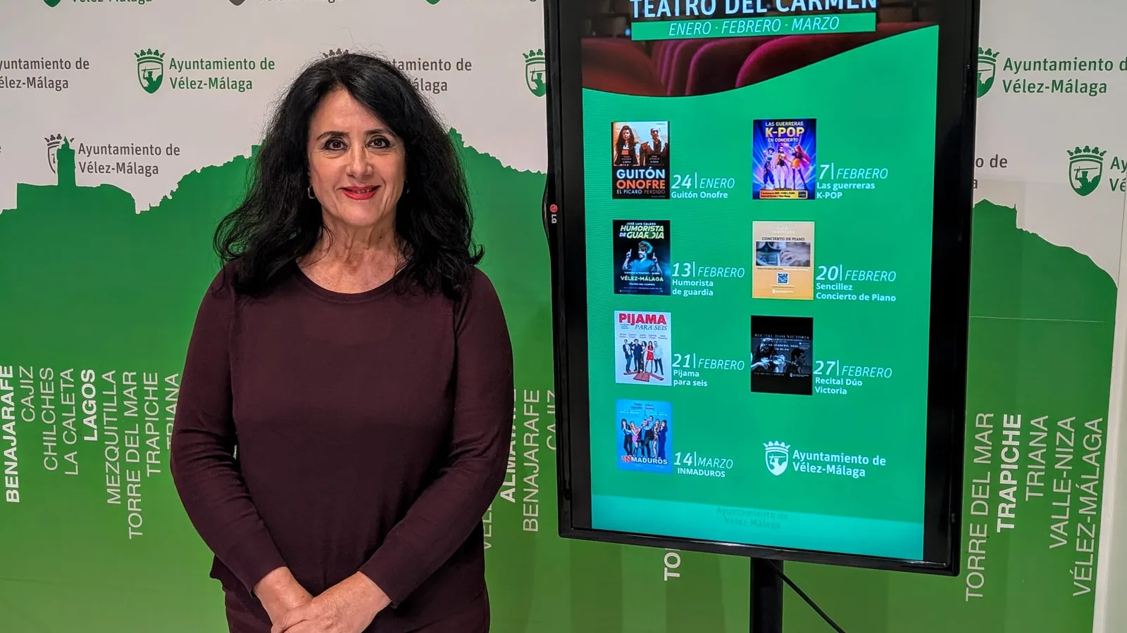 El Teatro del Carmen, en Vélez-Málaga, acogerá a artistas como Carlos Sobera o Pepe Viyuela en el primer trimestre de 2026