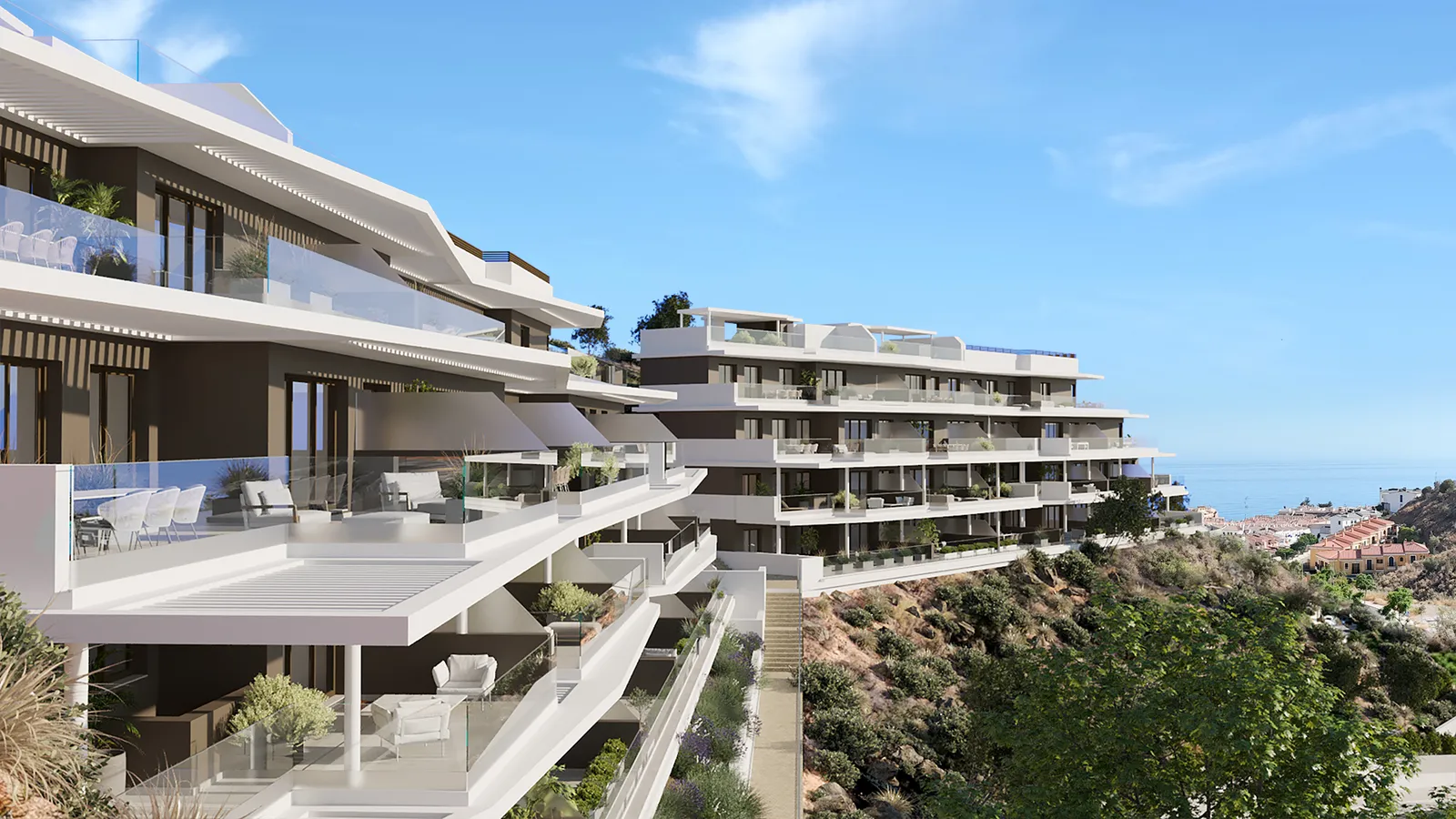 Así serán las viviendas con vistas al mar de la última promoción de AEDAS Homes en Rincón de la Victoria