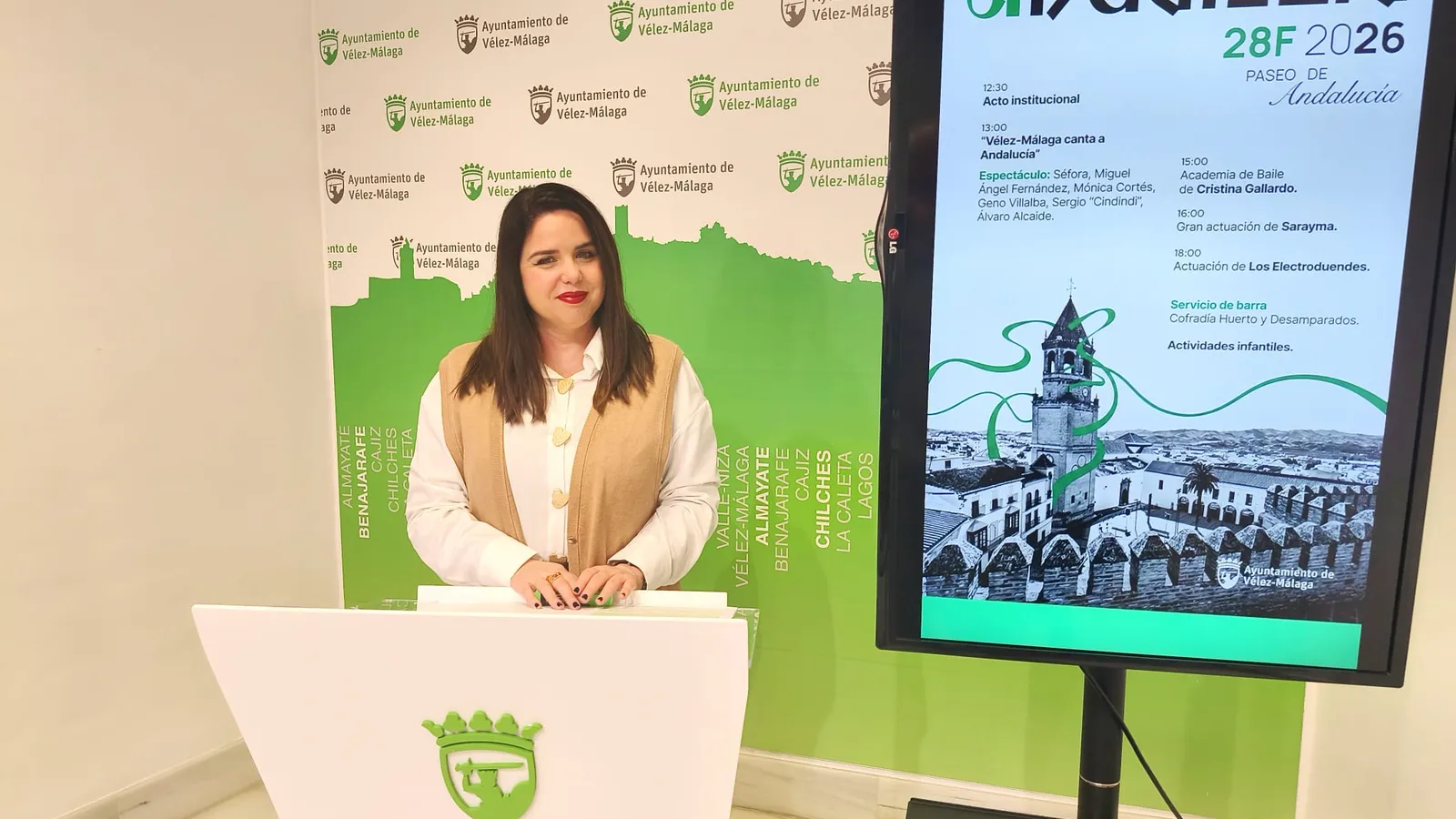 Vélez-Málaga presenta la programación del Día de Andalucía con novedades para los más pequeños