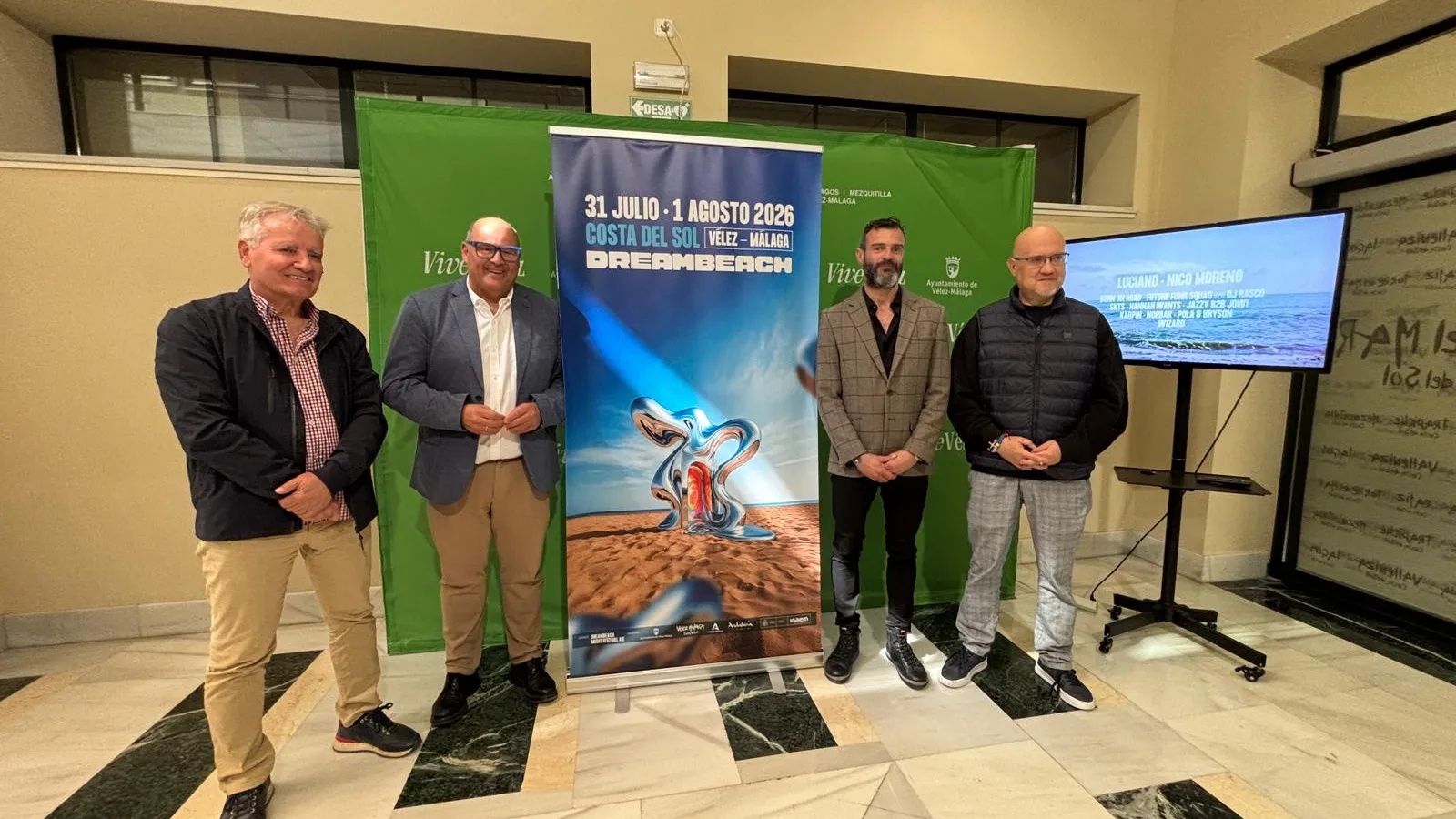 Luciano y Nico Moreno encabezan el segundo adelanto del Dream Beach Costa del Sol en Vélez-Málaga