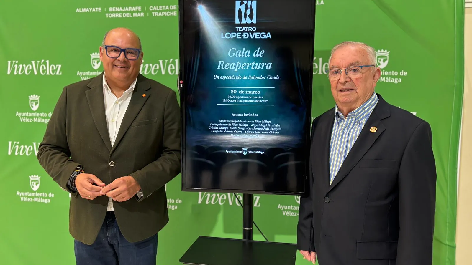 El Lope de Vega de Vélez reabrirá con un espectáculo protagonizado por artistas locales el 20 de marzo