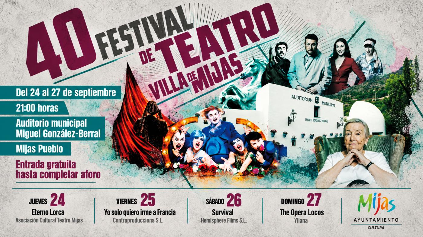 El Festival de Teatro Villa de Mijas celebra 40 ediciones con cuatro funciones gratuitas