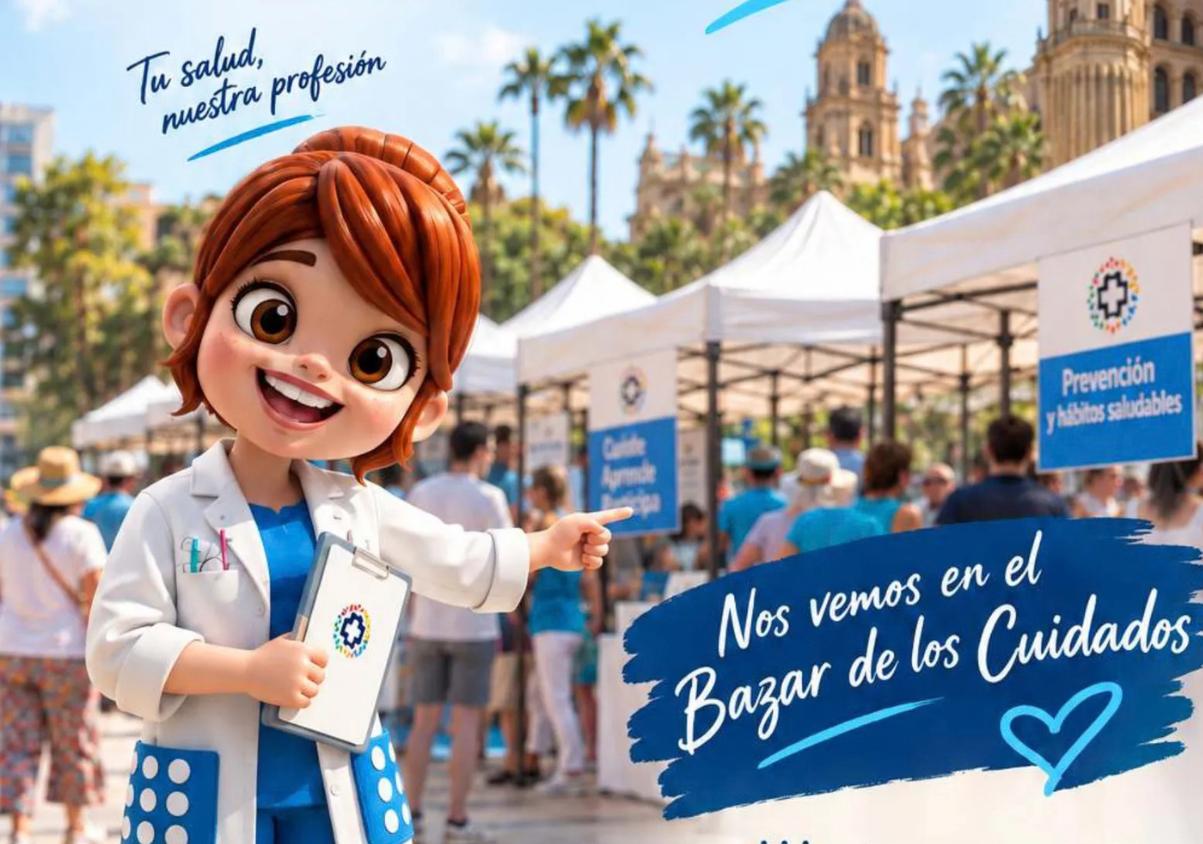 Málaga turns the city centre into a major health and prevention space with the V Bazar de los Cuidados