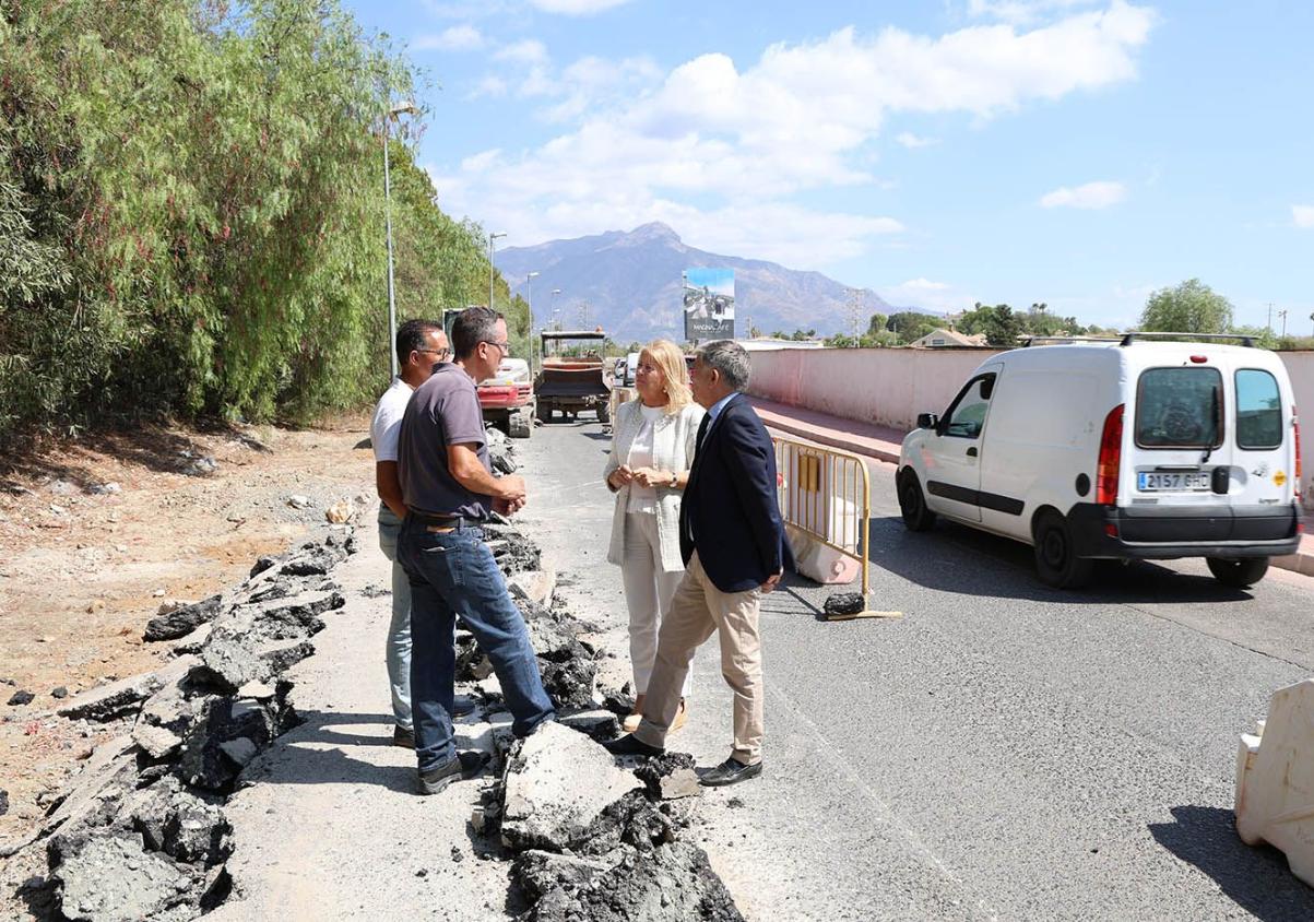 Marbella upgrades Lorenzo Morito Romero Avenue in San Pedro Alcántara with new pavements, lighting and resurfacing