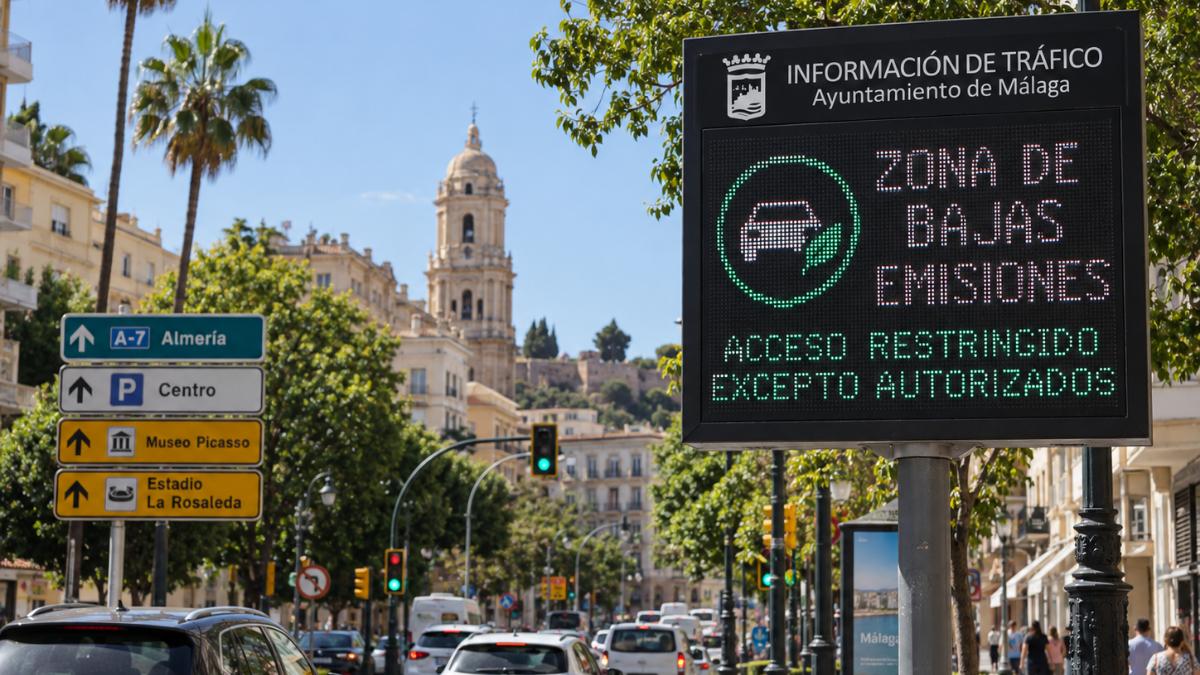Málaga’s Low Emission Zone stops issuing fines: what changes now and what happens to existing penalties