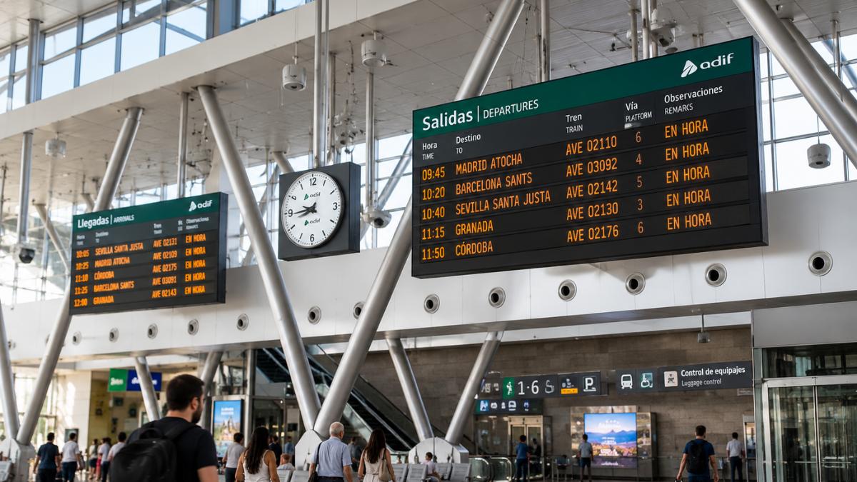 Málaga María Zambrano to get Andalusia’s largest new station information screen