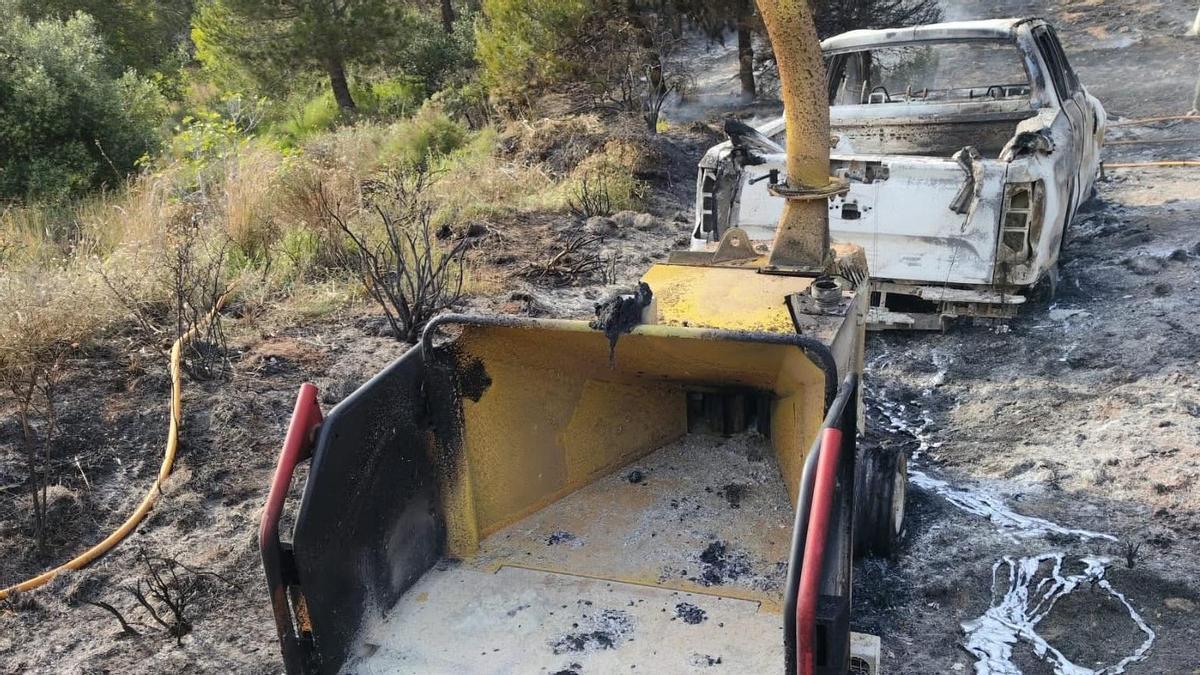 Extinguido el incendio forestal de Mijas, uno de los primeros del año