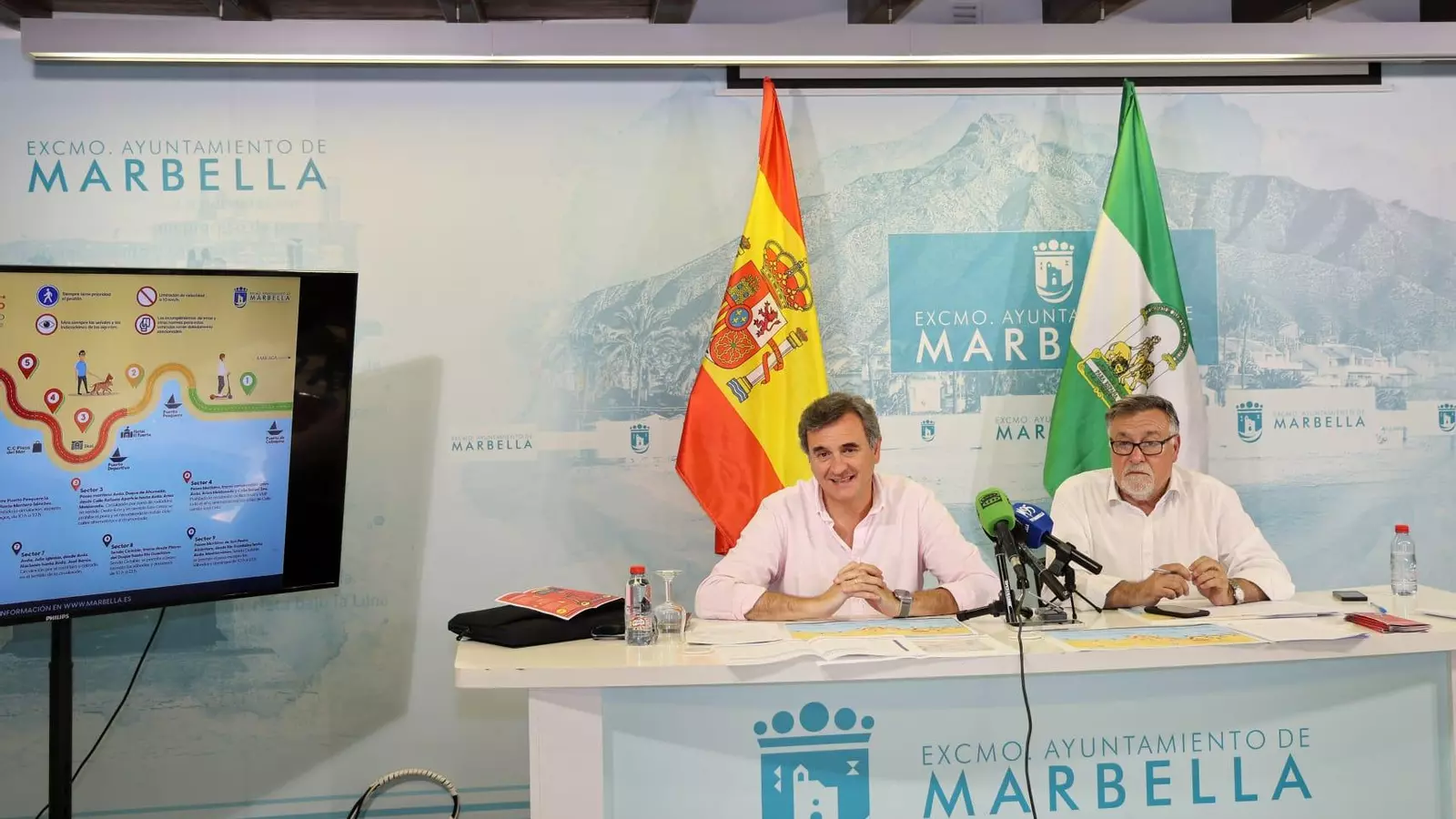 Marbella regula el uso compartido de espacios entre peatones, bicicletas y patinetes