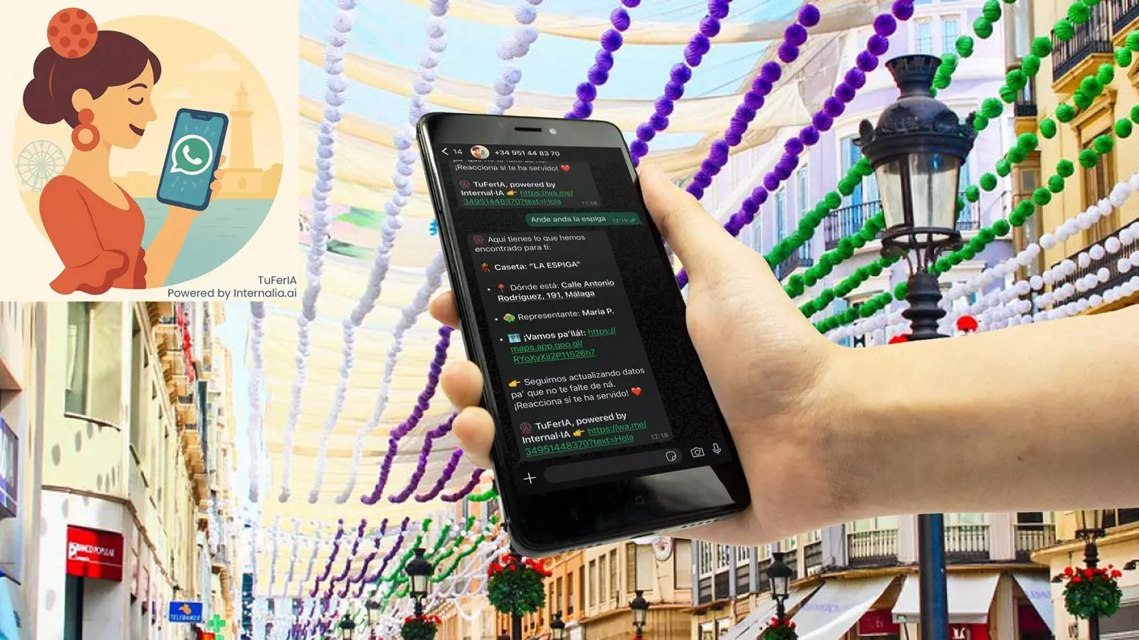 La Feria de Málaga contará con un asistente virtual a través de Whatsapp