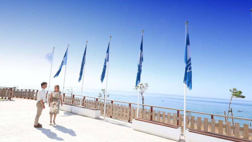 Marbella luce banderas azules 