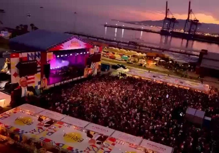 Así se ve el festival Brisa desde el cielo