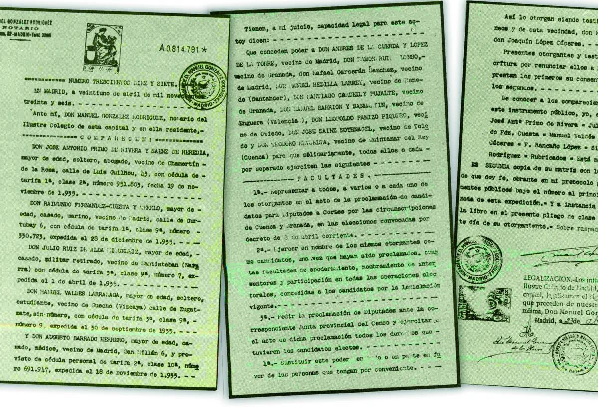 Un acta notarial cambia el relato de las últimas horas de Federico García Lorca