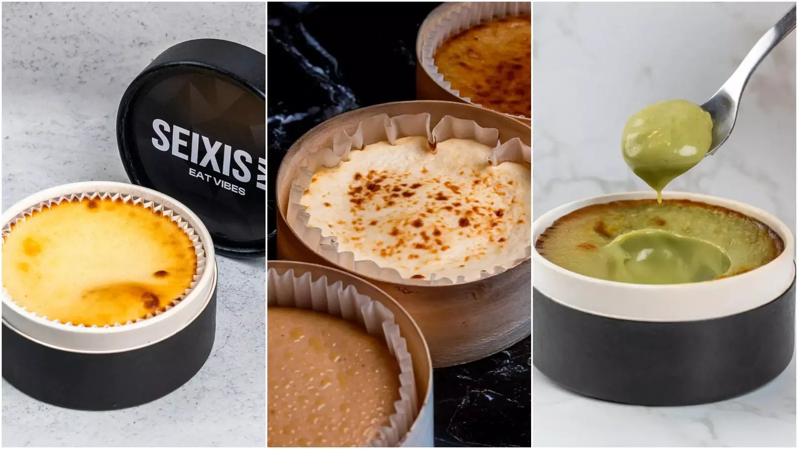 Así es Seixis, la tarta de queso de moda en Málaga creada por tres campeones gastronómicos: de las burgers a las cheesecakes